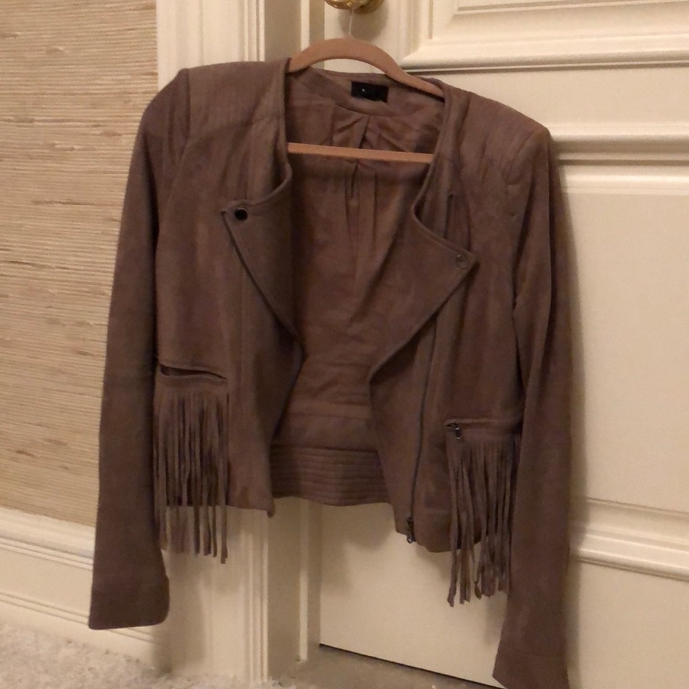 Taupe suede jacket